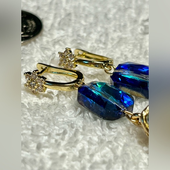 ⭐️🎁OMG the most gorgeous colour-Swarovski earrings-rhinestone - Picture 8 of 12